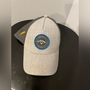 Callaway Light Gray and Blue adjustable truckers Cap